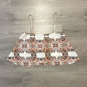 Printed Silky Flynn Sky Top